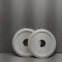 Molded Nylon Ceiling Medallion for Light Fixtures and Ceiling Fans 16"OD x 4"ID x 3/4"P (Fits Canopies up to 12-3/8") White