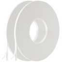 GZXUNFA 2 Roll of White Double Sided Foam Tape,PE Foam Tape，Sponge Soft Mounting Adhesive Tape (1/4 Inch by 50 Feet)