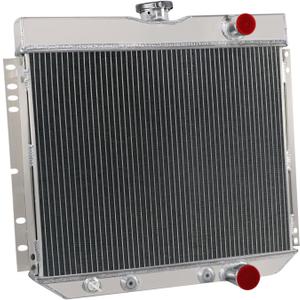 4 Row Aluminum Radiator Compatible With 1967-1969 1968 Ford Mustang,67-68 Mercury Cougar 4.7L 5.0L 20" Wide 67 68 69