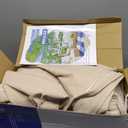 MIULEE Beige Outdoor Chair Cushions Set of 2, 22x22x3 Inch Waterproof Patio Seat Cushions for Outdoor Furniture Couch Sofa, 3 Year Color Fastness High Density Foam with Adjustable Ties