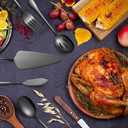 45-Piece Silverware Set Stainless Steel Flatware Set for 8 with Serving Utensils Include Dinner Fork Knife Spoon Cutlery Utensil Set for Home Kitchen Restaurant