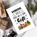 2 x Funny Office Christmas Card for Him Her, Cute Christmas Card&Gift for Coworker Boss Workmate Manager Leader Boss Lady, Xmas Anniversary Cards For Friend Coworker (#6)