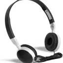 Keewonda Wholesale Bulk Headphones Classroom Earbuds (KW-X25) 25 Pack Kids Headphones in Bulk Foldable Headsets for School,Computer Lab, Library,Hospital, Museums, Testing Centers, Hotels (Black)