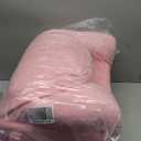 MOMCAYWEX Kids Sofa, Sherpa Couch with TriLayer Foam Cushions, Comfy Seating for Kids Age 18 Months and Up, Pink