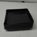 LEXININ 12 PCS 9 x 9 Inch Black Square Plant Saucer, Square Plastic Plant Saucers, Square Flower Pot Drip Trays for Indoor and Outdoor Plants