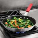 Tramontina Professional 12-Inch Non Stick Large Frying Pan, Heavy-Gauge Aluminum Skillet with Reinforced Nonstick Coating, Red Handle, Dishwasher and Oven Safe