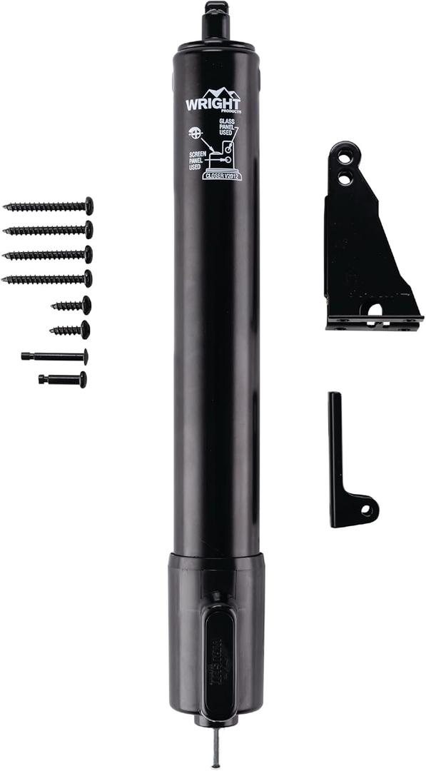 Wright Products V2012BL Heavy Duty Tap-N-Go Pneumatic Closer, Black