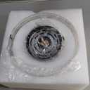 Small Semi Flush Mount Ceiling Light Fixture, Vintage Matte Black Close to Ceiling Lighting with Etched Glass Shade for Hallway, Kitchen, Entryway (Retro Design, Easy Install) (9.45in)