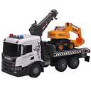 Smart BeBe Official Licensed Scania Friction Toy Tow Truck with Crane Extra Large Friction Truck with Crane Function Lights and Sounds Friction Toy Truck for Kids