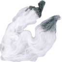 Fish Net, 50m Length 1.5m Height 3 Layers Heavy Fishing Net with Fishing Accessories3 Finger/4 Finger(4 Finger)