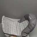 Ingenuity Foldaway 2-Position Baby Bath Seat, Adjustable Support for Sink or Bathtub, Ages 0-6 Months up to 20 Pounds, Machine-Washable Sling (Gray Swirls)