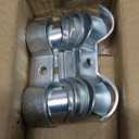 4 Pcs 1-3/8" Chain Link Fence Panel Clamps, Dog Kennel Clamps for 1-3/8"(32mm) OD Pipe, Galvanized Steel, for Round Pipe Panel Frame,Bolts & Nuts include