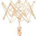 Umbrella Swift Yarn Winder, Wooden (Birch) Hand Operated Bobbin Winder Holder
