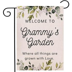 Grandma Gift Garden Flag Vertical Double Sized, Nana Gift Summer Holiday Yard Flag Outdoor Decoration 12.5 x 18 Inch