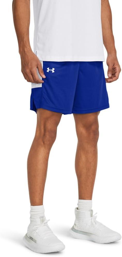 Under Armour Men's UA Baseline Basketball Shorts ((400) Team Royal / / White)