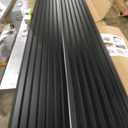 RITOLLO Wood Panels for Wall, 106.3"  11" Wood Slat Acoustic Panels for Wall, Soundproof Panels, 3D Fluted Panels for Interior Wall Decor Matte Black-106.311(2pcs