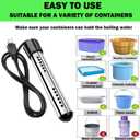 2000W Immersion Water Heater, Portable Bucket Water Heater with Digital LCD Thermometer,Electric Submersible Water Heater with Stainless Steel Cover Heats up to 5 gallons of Water in Minutes,UL Listed