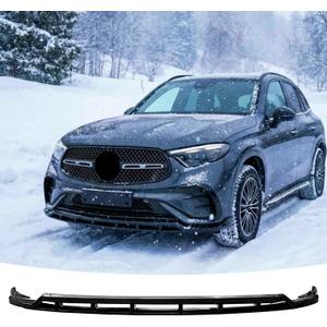 STSEV01 Front Bumper Lip Splitter Spoiler Fit for Mercedes GLC 2026-2023 X254/ C254/ GLC300/ 43 (AMG Line Model Only), 4pcs Air Dam Chin Body Kit Underbody Lip Accessories Gloss Black