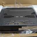 36 inch Electric Fireplace, Wall Fireplace Electric with Remote Control, Realistic Log and Crackling Sound, Overheating Protection and Timer, 750/1500W Black