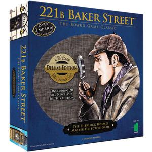 Deluxe 221B Baker Street Board Game - 200 Intriguing Adventures 2-6 Players