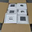 APONUO Solar Post Cap Lights 8 Pack with 1000mAh Battery - for 4x4 5x5 6x6 Fences, Larger Size & Longer Lasting, 2-Mode, IP64 Waterproof, for Deck Patio Yard (White)