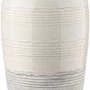 Ceramic Rustic Farmhouse Vase for Home Decor 9 inch Decorative Boho White Pottery Flower Vase for Centerpiece Living Room Bedroom Kitchen Bathroom Dining Table Mantel Shelf Decor