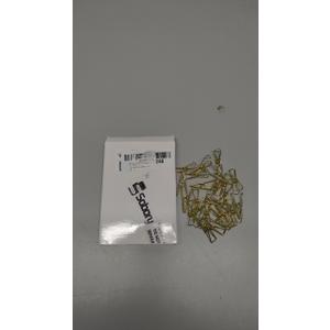 Sabary 50 Pieces Gold Paper Office Binder Clips Small Metal Wire Hollow Out Multi Purpose Utility Clips for Bill Invoice Home Kitchen Outdoor Travel Office