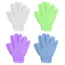 Linda Exfoliating Bath Gloves, Pack of 4