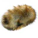 Faux Fur Headband for Women Elastic Fuzzy Thick Earmuffs Winter Headwrap Ear Muffs Furry Ear Warmers Cold Weather (Brown 2)