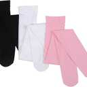 Paralinda Girls Dance Tights Student School Tights 40 Den 3-Pack