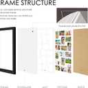 DUENPY 18x30 Picture Frame 4x6 Collage Picture Frame Displays Eighteen 4x6 inch Photos Collage Wall Decor Wall Hanging Black, 18x304x6 opening