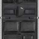 NEXT STATION Gun Safe Door Organizer,Gun Safe Door Panel Organizer with Pistol Holders Magazine Pouch,Adjustable Width Fit Back Panel 18.5 to 23 inches,Gun Safe Accessories Storage (18W*46.5H inch)