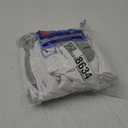 Hanes Boys' Socks, Double Tough Cushioned Crew Socks, 12-pair Packs (Large, White/Grey Bottom)