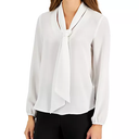 Women's Long Sleeve Bow Blouse 6