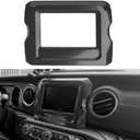 GPS Navigation Screen Panel Frame Cover Trim Compatible for Wrangler JL JLU & Gladiator JT 2018-2022, Interior Accessories Decoration Frame, 1PC, Carbon Fiber
