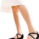 DREAM PAIRS Pointed Toe Low Wedge Heeled Ankle Strap Flats Shoes for Women Dressy Comfortable, Casual Slip-on Dress Shoes for Business Office and Work (9.5, Black-nubuck)