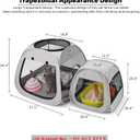 Tenrai Portable Cat Playpen, Trapezoidal Design for Better Standing, Foldable Pet Tent for Indoor and Outdoor Use of Kitten and Puppy, Dog Play Enclosure, Cat Houses & Condos