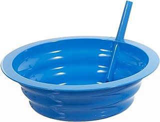Sip-A-Bowl Cereal Bowl with Built-in Straw Qty:1 Blue Sip-A-Bowl Cereal Bowl with Built-in Straw Qty:1 Blue