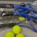 4 Pack Tennis Rackets for Adults Prestrung Lightweight
27 Inch Racquets Bulk, Tennis Balls, for 4 Players Recreational Training, Overgrips, Pre Strung Ready Outdoor Courts