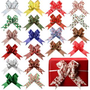 Geelin 20 Pcs 6 Inch Pull Bows for Gift Wrapping Xmas Wrapping Decoration Present Large Bow Bulk for Presents Package Gift Baskets Valentine's Day Wedding Party Decor