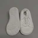 LeIsfIt Toddler Shoes Girls Boys Wide Shoes Kids Zero Drop Minimalist Sneakers Barefoot Slip on Tennis Sneakers (White)