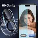 2 x SWUU 2 Pack Camera Lens Protector Compatible with iPhone 17 6.3", Military-Grade 9H Tempered Glass, Shatterproof & Anti-Scratch, HD Clear, No Fingerprint, Case-Friendly