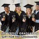 24 Pcs Graduation Cups Class of 2025 Gifts 24 oz Reusable Plastic Tumbler Bulk with Lids and Straws for Graduation Party Favors Decorations(Black)