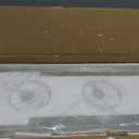 5 Light Dining Room Light Fixture Rectangular Modern Farmhouse Chandelier Brushed Nickel Linear Hanging Pendant Lighting Rectangle for Kitchen Living Room Adjustable Height with Glass Shade