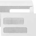 500 No. 9 Flip and Seal Double Window Security Envelopes - Designed for Quickbooks Invoices and Business Statements with Self Seal Flip Press and Seal Flap -Number 9 Size 3 7/8 Inch X 8 7/8 Inch