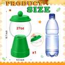 Thyle 27 oz Plastic Candy Jar with Lid Ceramic Candy Jar Food Storage Container for Easter Wedding Party Centerpieces DIY Gifts Game Table Ornament Holder Treats(Green)
