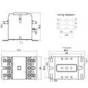 3 Poles Air Conditioner Contactor 40 Amp 120 VAC Coil, Compressor Condenser AC Contactor Definite Purpose Contactor for Heat Pump, Refrigeration System