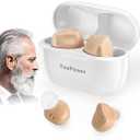Hearing Aids for Seniors Rechargeable with Noise Cancelling,OTC Digital Devices for Super Nature Sound,3 Different Modes,Adjustable Volume in 5 Levels,Dual Microphone,No Whistling Sound
