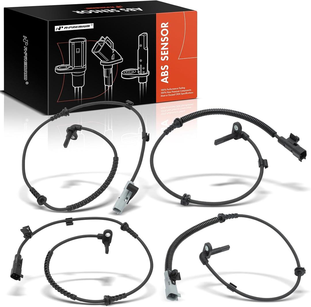 A-Premium ABS Wheel Speed Sensor Compatible with Chevrolet Models - Sonic 2012-2020 - Front and Rear Driver and Passenger Side, 4-PC Set, Replace# 95231662, 95164925
