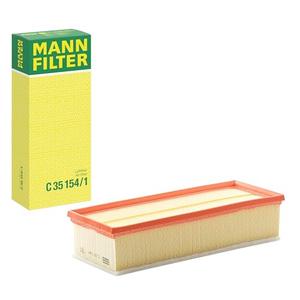 Mann Filter C 35 154/1 Engine Air Filter Replacement With Prefilter Compatible With Audi & Volkswagen (Replaces VW GROUP (AUDI/SEAT/SKODA/VW) 1K0 129 620 E)